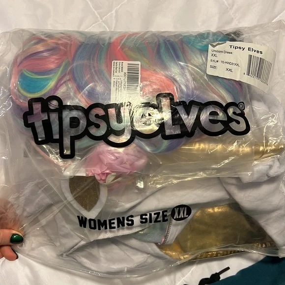 TIPSY ELVES UNICORN COSTUME DRESS PREOWNED XXL - Picture 10 of 10